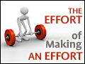 The Effort of Making an Effort